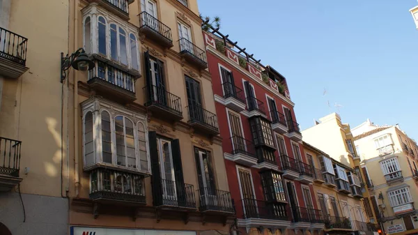 Málaga é uma cidade antiga e muito bonita na Espanha — Fotografia de Stock