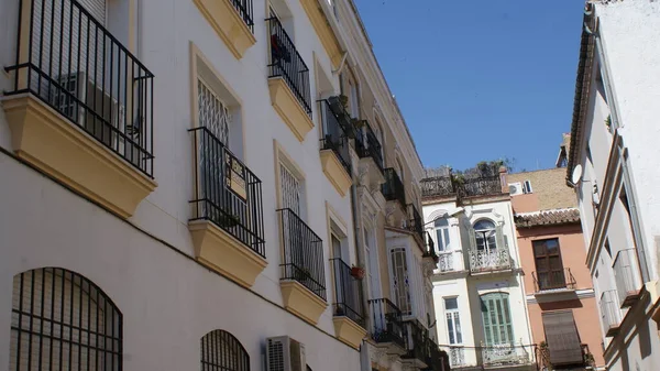 Malaga sudah tua dan kota yang sangat indah di Spanyol — Stok Foto