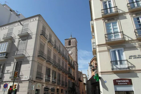 Málaga é uma cidade antiga e muito bonita na Espanha — Fotografia de Stock