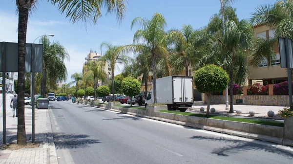 Costa andaluza: Torremolinos y centros turísticos de Benalmádena, España — Foto de Stock