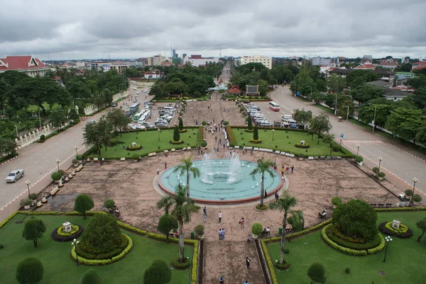 Vackra Och Originella Laos Huvudstaden Vientiane Ovanlig Resa Genom Sydostasien — Stockfoto