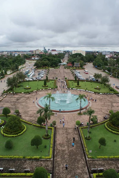 Vackra Och Originella Laos Huvudstaden Vientiane Ovanlig Resa Genom Sydostasien — Stockfoto