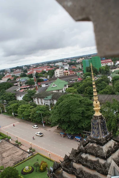 Gyönyörű Eredeti Laosz Vientiane Fővárosa Szokatlan Utazás Délkelet Ázsiában Fénykép — Stock Fotó