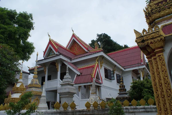 Hermoso Original Laos Capital Vientiane Viaje Inusual Través Del Sudeste — Foto de Stock