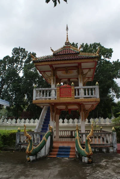 美丽而独创的老挝 万象的首都 一次不同寻常的东南亚之行 没有滤镜的照片 — 图库照片