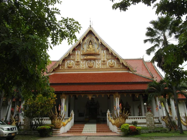 Wunderschönes Und Ursprüngliches Laos Hauptstadt Von Vientiane Eine Ungewöhnliche Reise — Stockfoto