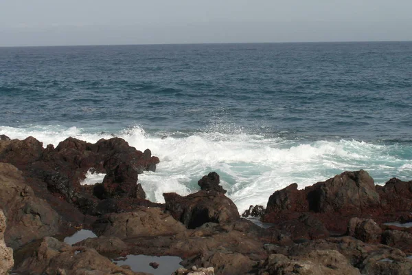 Kanarische Inseln Teneriffa Gehört Spanien Hat Aber Einen Völlig Anderen — Stockfoto