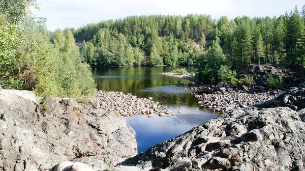 Carélia Uma República Muito Bonita Norte Rússia Girvas National Park — Fotografia de Stock