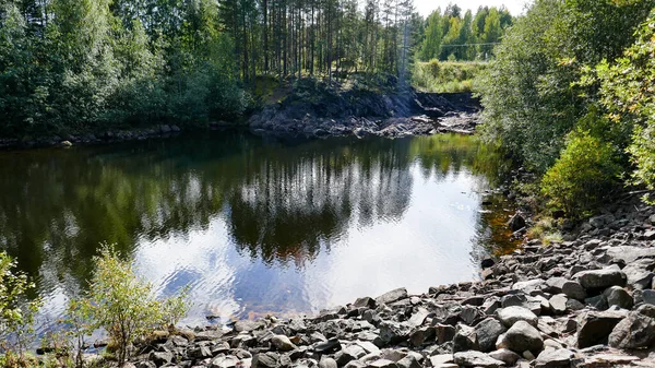 Karelia Very Beautiful Republic Northern Russia Girvas National Park Waterfall — Stock Photo, Image