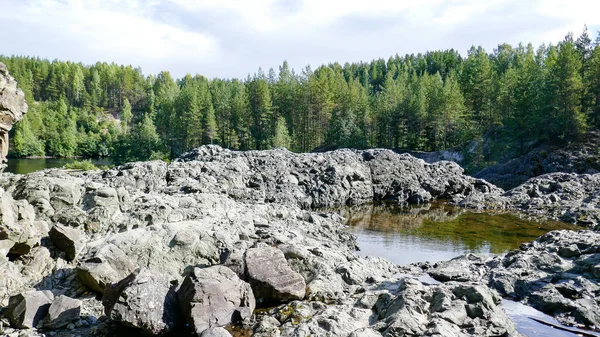 Karelia Una República Muy Hermosa Norte Rusia Parque Nacional Girvas — Foto de Stock