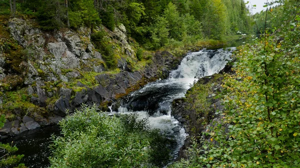 Kivac Una Riserva Cascata Della Repubblica Carelia Nella Federazione Russa — Foto Stock