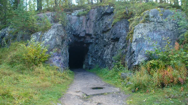 World War II bunker, landscapes and buildings in Karelia, North Russia