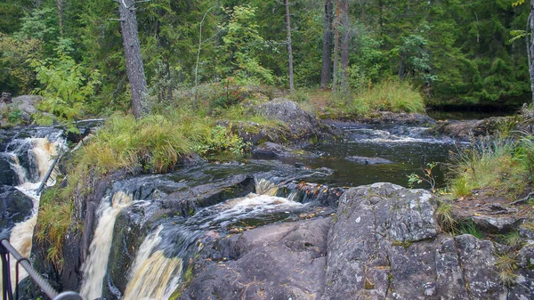 Ruskeala Falls Underbar Naturpark Norra Ryssland Republiken Karelen Inte Långt — Stockfoto