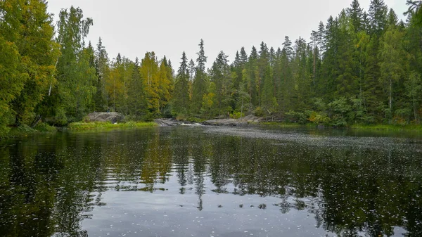 Ruskeala Falls Underbar Naturpark Norra Ryssland Republiken Karelen Inte Långt — Stockfoto