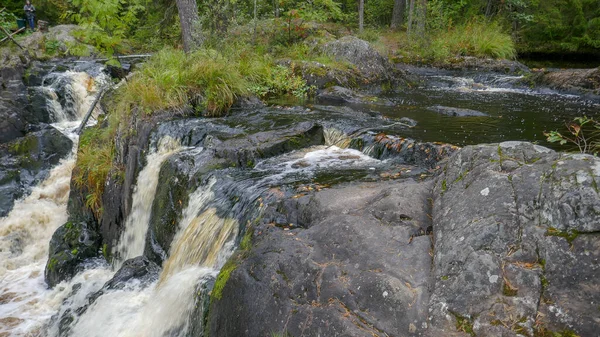 Ruskeala Falls Maravilhoso Parque Natural Norte Rússia República Carélia Não — Fotografia de Stock