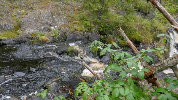 Ruskeala Şelalesi Kuzey Rusya Karelia Cumhuriyeti Nde Harika Bir Doğal — Stok fotoğraf