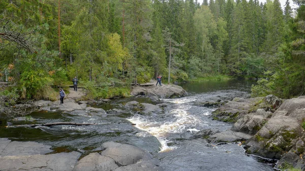 Ruskeala Falls Wunderbarer Naturpark Norden Russlands Republik Karelien Nicht Weit — Stockfoto