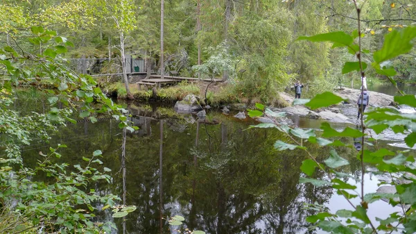 Ruskeala Falls Wunderbarer Naturpark Norden Russlands Republik Karelien Nicht Weit — Stockfoto
