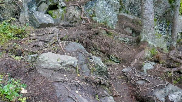 Ruskeala Şelalesi Kuzey Rusya Karelia Cumhuriyeti Nde Harika Bir Doğal — Stok fotoğraf