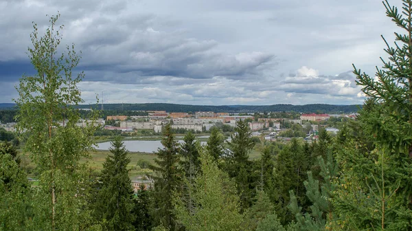 Fantastisk Rysk Norr Staden Sortavala Ligger Nordväst Sjön Onega — Stockfoto