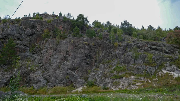 Impressionante Norte Russo Cidade Sortavala Está Localizada Noroeste Lago Onega — Fotografia de Stock