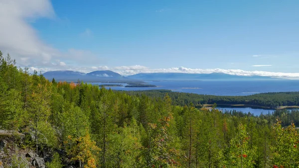 Kandalaksha Los Alrededores Ciudad Hermoso Lugar Vistas Bahía Kandalaksh Mar — Foto de Stock