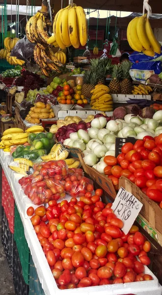 Indoor Mexican Fruit Market Center Campeche — Stock Photo, Image