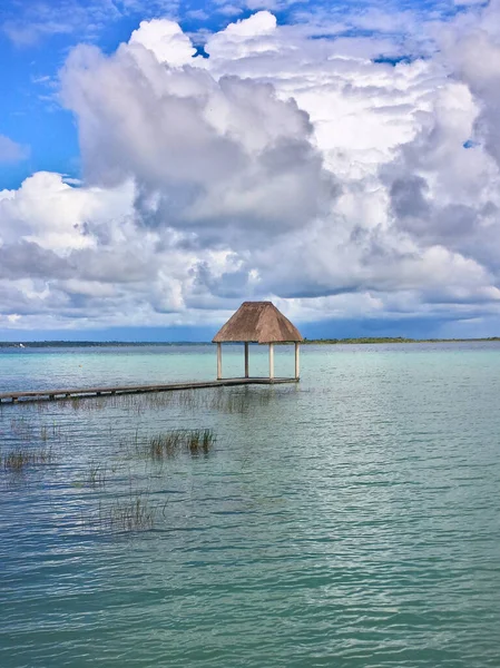 Ontspanning Bacalar Lagune — Stockfoto