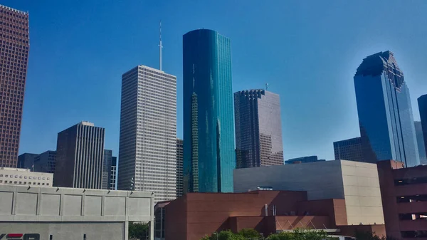 houston skyline near downtown