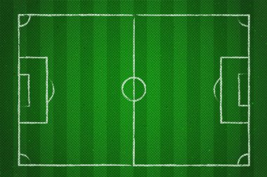 Çizgili arka plan ile yeşil saha