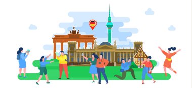 Seyahat kavramı veya Almanca eğitimi. Almanya'da Turistler