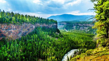 Murtle River Canyon hemen sonra Helmcken Falls Wells gri il Parkı Clearwater kasaba, British Columbia, Kanada