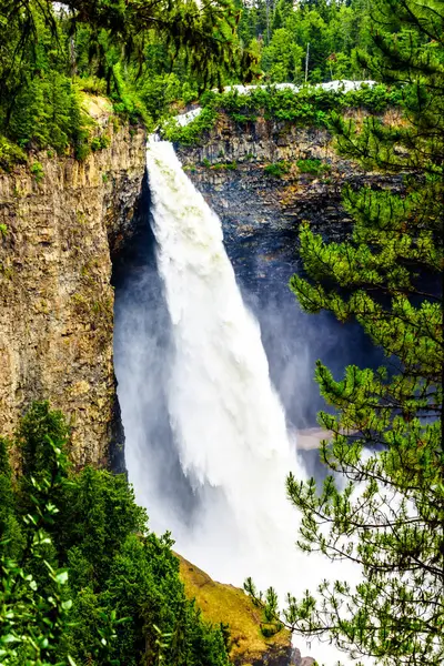 Впечатляющий Знаменитый Гельмгольц Водопад 141 Метровым Свободным Падением Парке Уэллс — стоковое фото
