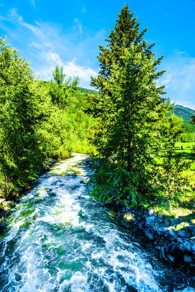 Spring Run-Off in a creek along the Heffley-Louis Creek Road between Whitecroft and Barierre in the Shuswap Highlands of British Columbia, Canada