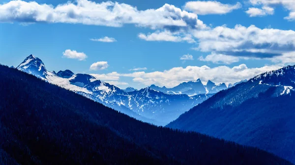 Rugged Peaks Cascade Mountain Range Canada Border Seen Cascade Lookout — Stock Photo, Image