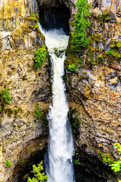 Spahats Falls Spahats Creek Parque Provincial Wells Gray Clearwater Hermosa — Foto de Stock