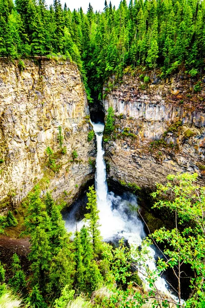 Spahats Falls Spahats Creek Wells Gray Provincial Park Clearwater Nella — Foto Stock