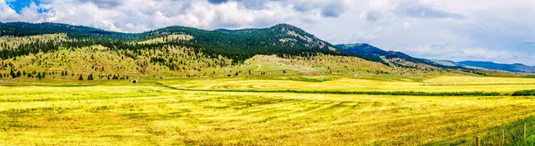 Vista Panorâmica Terra Rancho Vale Nicola Longo Rodovia Entre Merritt — Fotografia de Stock