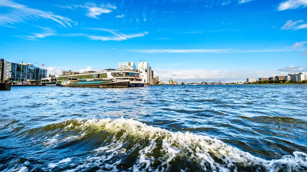 Амстердам Noord Holland Нідерланди 2018 Вересня Зайнятий Вод Гавані Названий — стокове фото