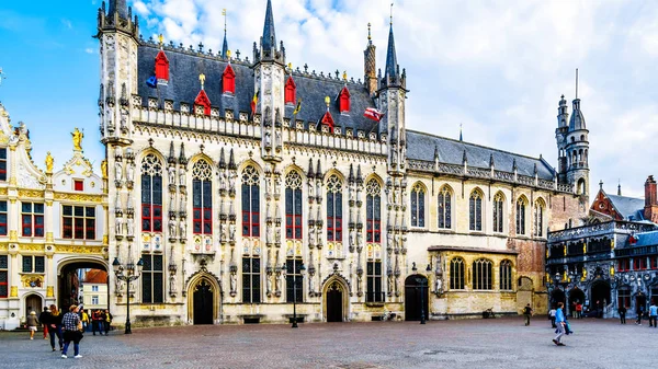 Brugge Belgio Settembre 2018 Edifici Storici Del Municipio Della Basilica — Foto Stock