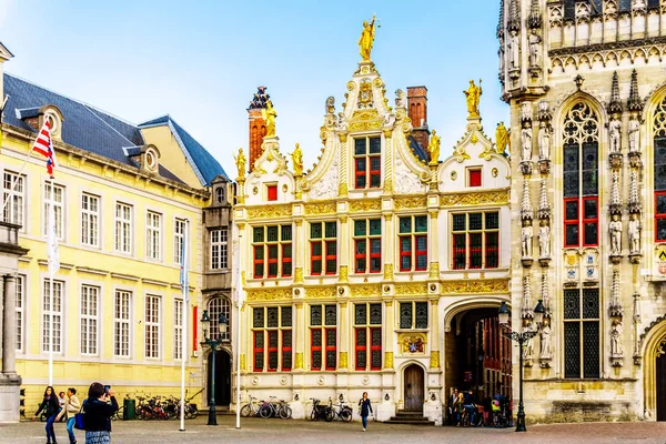 Brugge Belgio Settembre 2018 Edifici Storici Del Brugse Vrije Con — Foto Stock