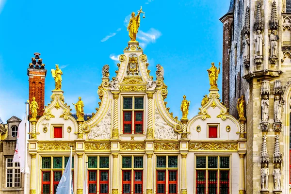 Brugge Belgium Sept 2018 Ornate Gable Old Civil Registrar Building — Stock Photo, Image