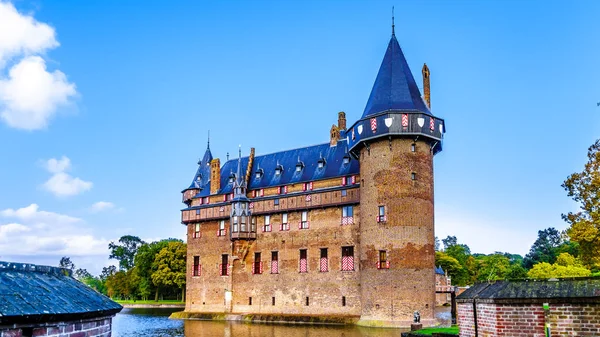 Haarzuilens Utrecht Países Bajos Octubre 2018 Magnífico Castillo Haar Rodeado — Foto de Stock