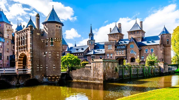 Haarzuilens Utrecht Die Niederlande 2018 Prachtvolles Schloss Haar Umgeben Von — Stockfoto