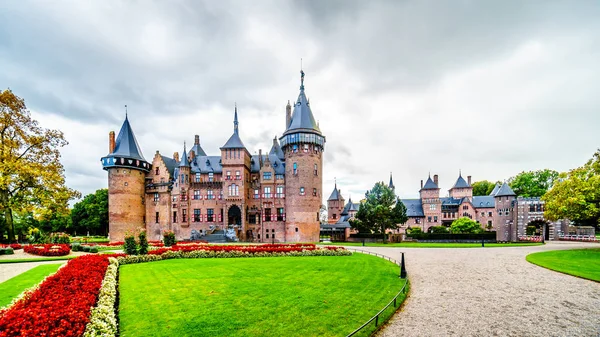 Haarzuilens Utrecht Países Baixos Outubro 2018 Beautiful Gardens Surrounding Castle — Fotografia de Stock