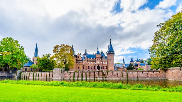 Haarzuilens Utrecht Holanda Outubro 2018 Magnífico Castelo Haar Cercado Por — Fotografia de Stock