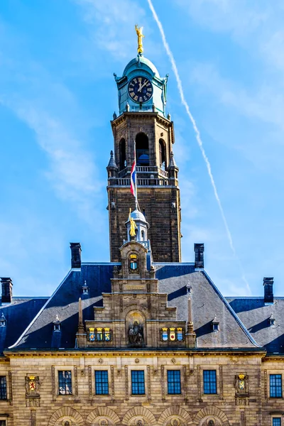 Roterdão Holanda Setembro 2018 Torre Histórica Prefeitura Centro Roterdão Dos — Fotografia de Stock