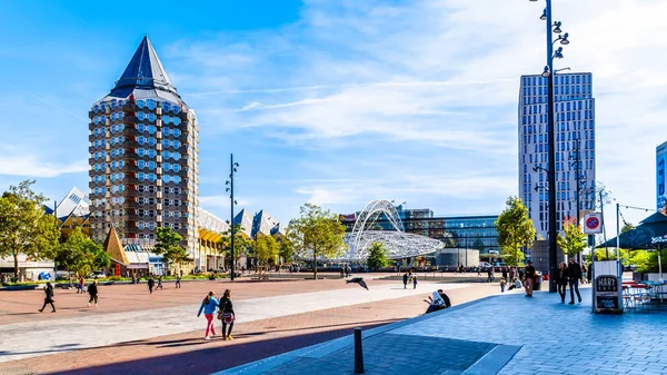 Rotterdam Pays Bas Septembre 2018 Blaak Station Est Avec Structure — Photo