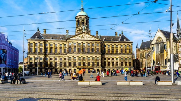 Ámsterdam Holanda Septentrional Países Bajos Octubre 2018 Plaza Dam Centro —  Fotos de Stock