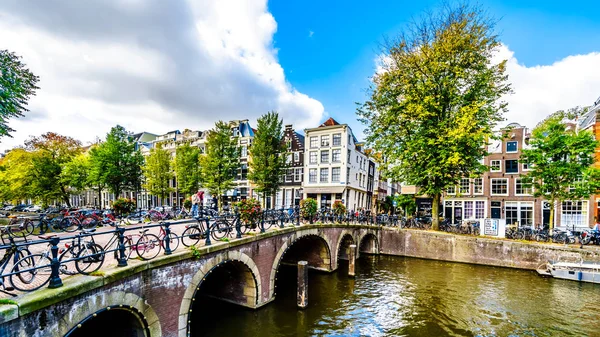 Amsterdam Noord Holland Hollandia Október 2018 Herengracht Amszterdam Központjában Blauwburgwal — Stock Fotó